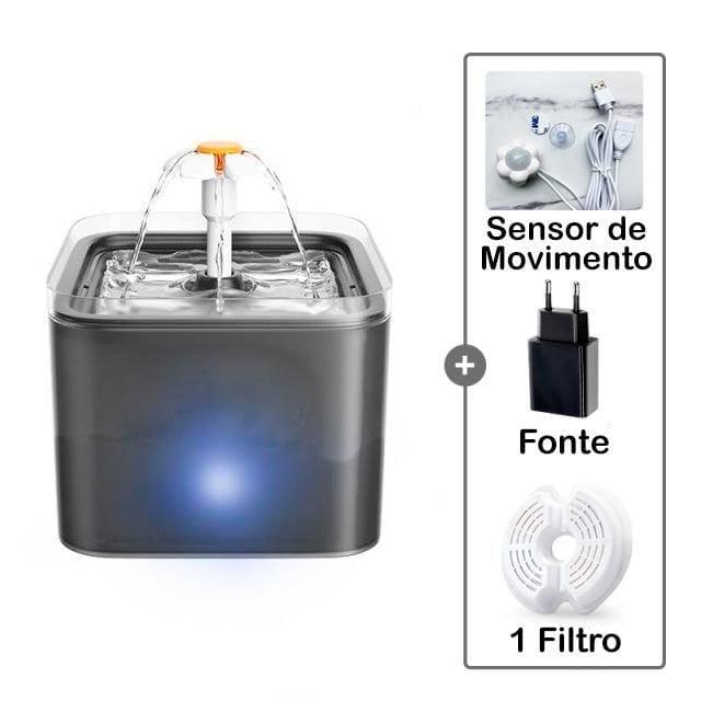 Fonte de Água para Gatos - Sensor de Movimento